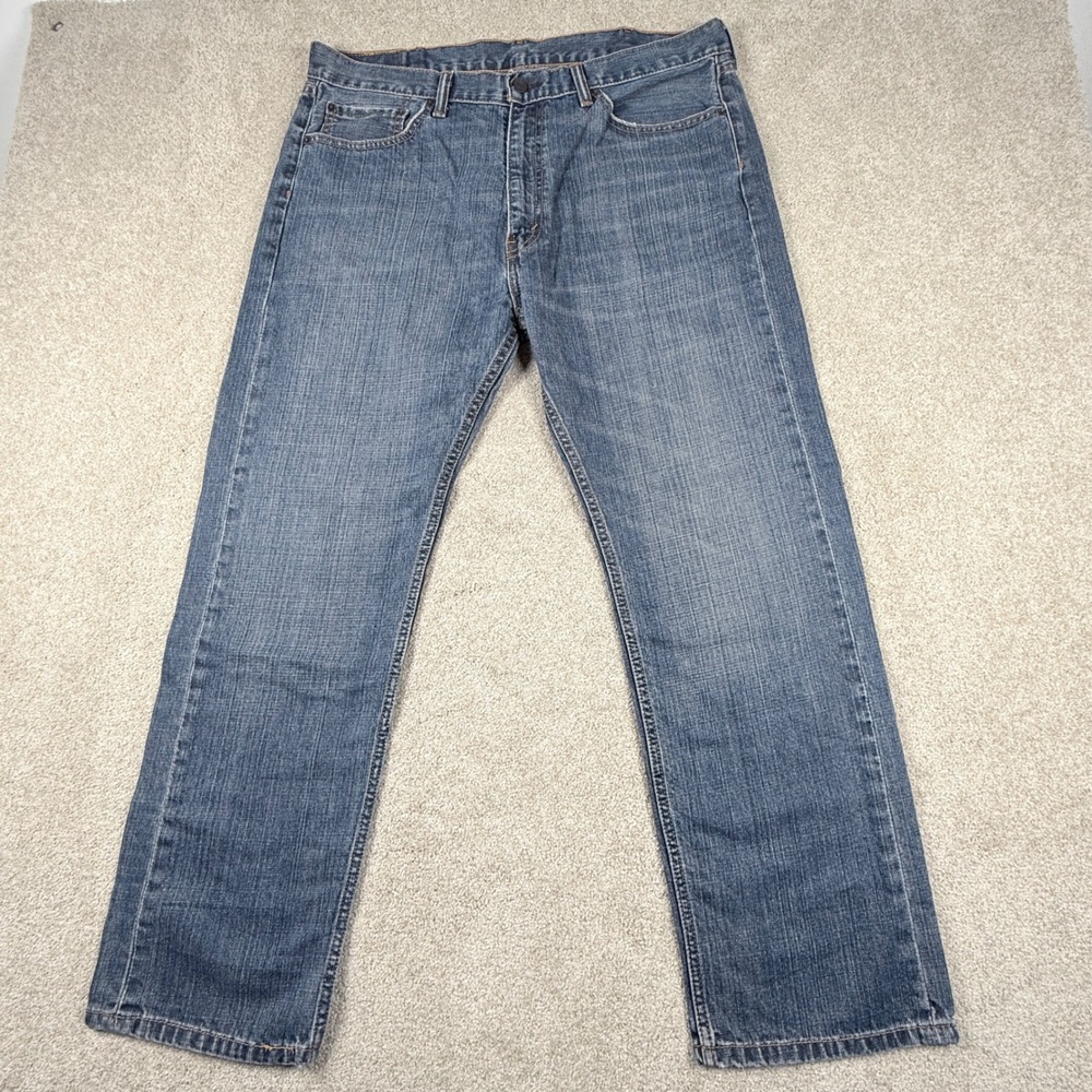 Levi's 505 Regular Fit Jeans Mens 38x30 Blue Excellent Straight Leg Denim